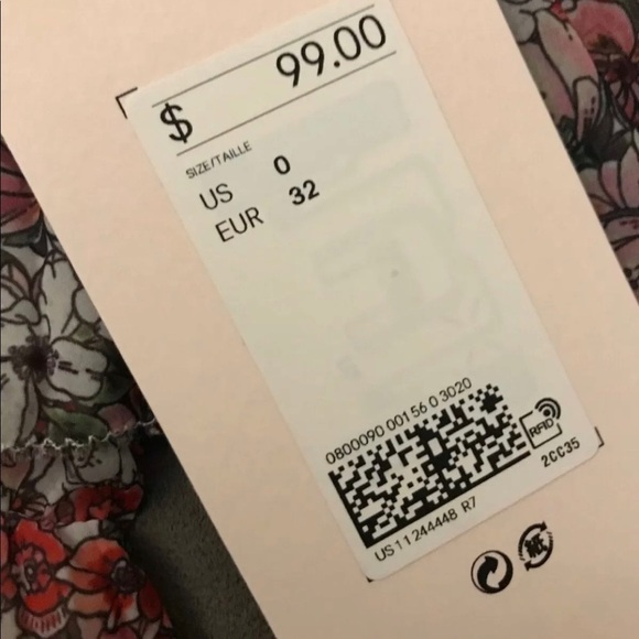 GIAMBATTISTA Valli x H&M One-Shoulder Floral Dress NWT - Picture 7 of 11